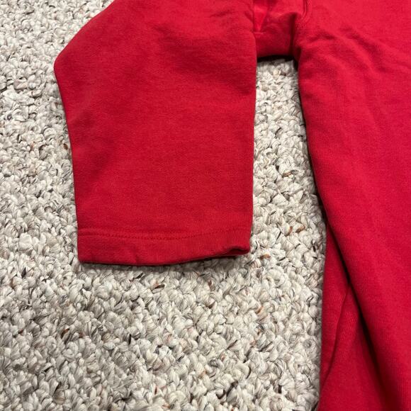 Christmas Novelty Sweatshirt Sz L Reindeer "Lighten Up" Embroidered Vintage - Picture 7 of 7